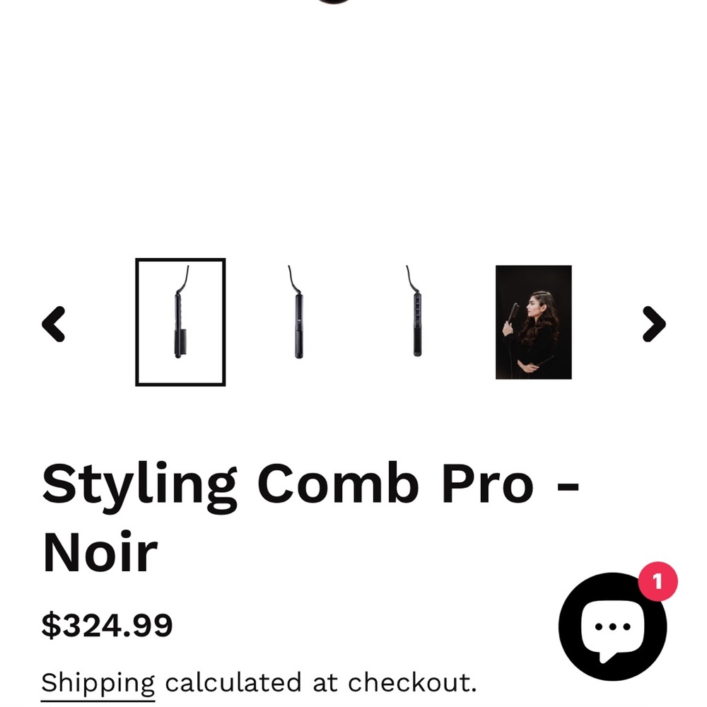 Black Styling Comb Pro - Brand New - Never Used